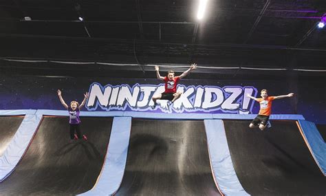 Ninja kidz trampoline park - I had so much fun with my friends at my 100k subscriber party! I went to Airborne and they have a giant trampoline park and a Ninja Gym! Thank you so much f...